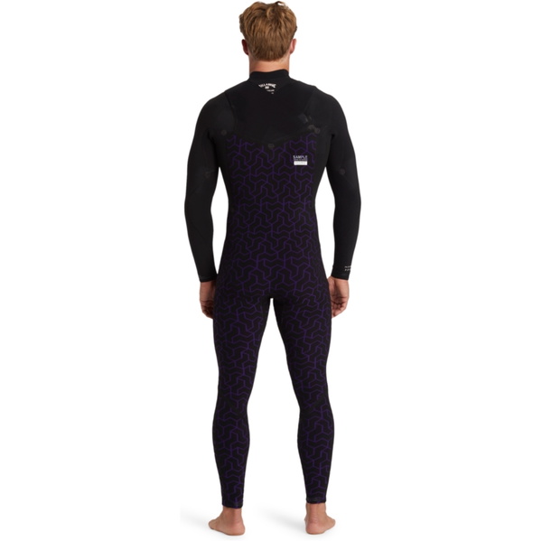 2026 Billabong Mens Furnace Natural 3/2mm Chest Zip Wetsuit ABYW100264 - Black